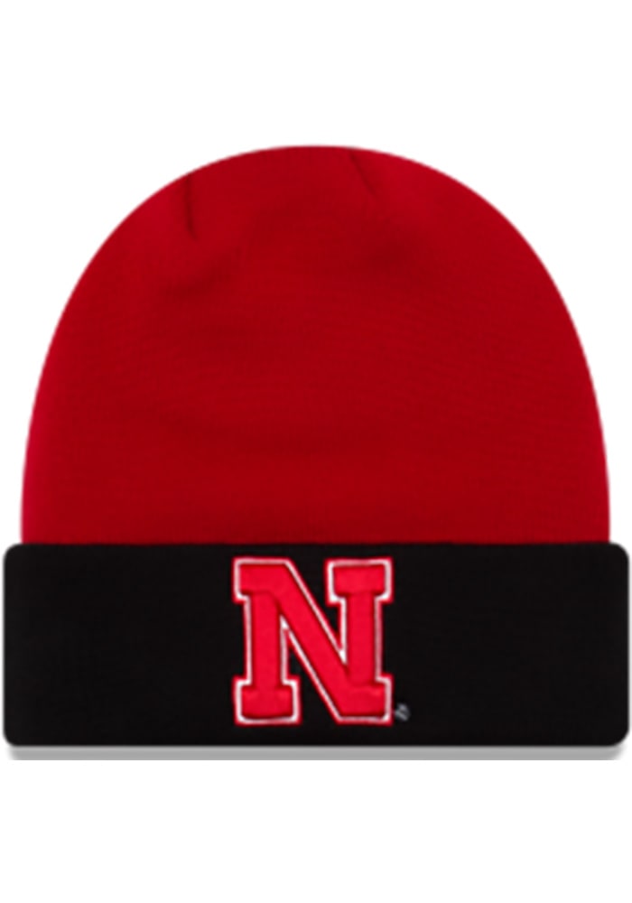 New Era Nebraska Cornhuskers Red Cuff Mens Knit Hat