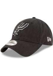 New Era San Antonio Spurs Core Classic 9TWENTY Adjustable Hat - Black