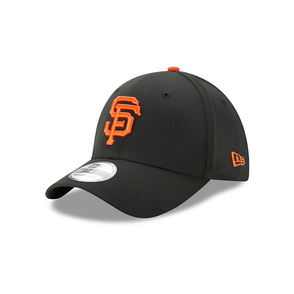 New Era San Francisco Giants Mens Black Team Classic 39THIRTY Flex Hat