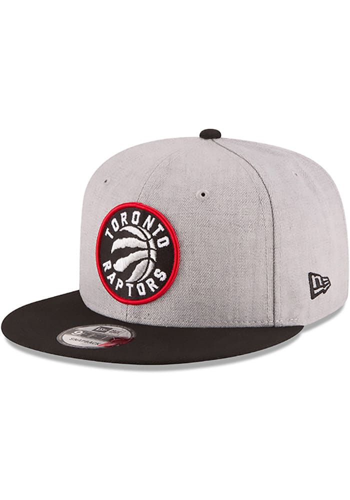 New Era Toronto Raptors Grey Heather 9FIFTY Mens Snapback Hat