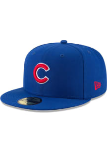 New Era Chicago Cubs Mens Blue Title Trim 59FIFTY Fitted Hat