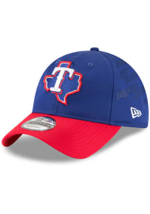 New Era Texas Rangers Spring Training 2018 BP 9TWENTY Adjustable Hat - Navy Blue