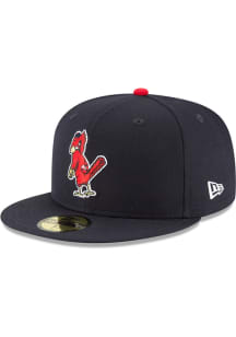 New Era St Louis Cardinals Mens Blue 1950 Cooperstown Wool 59FIFTY Fitted Hat