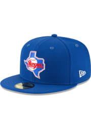 New Era Texas Rangers Mens Blue 1984 Cooperstown Wool 59FIFTY Fitted Hat