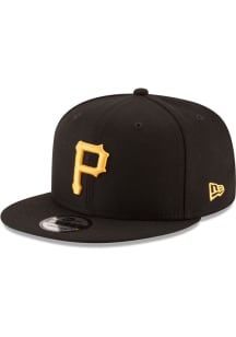 New Era Pittsburgh Pirates Black Basic 9FIFTY Mens Snapback Hat