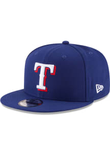 New Era Texas Rangers Blue Basic 9FIFTY Mens Snapback Hat