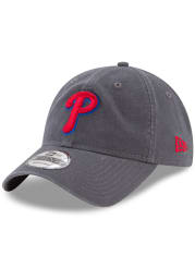 New Era Philadelphia Phillies Core Classic 9TWENTY Adjustable Hat - Grey