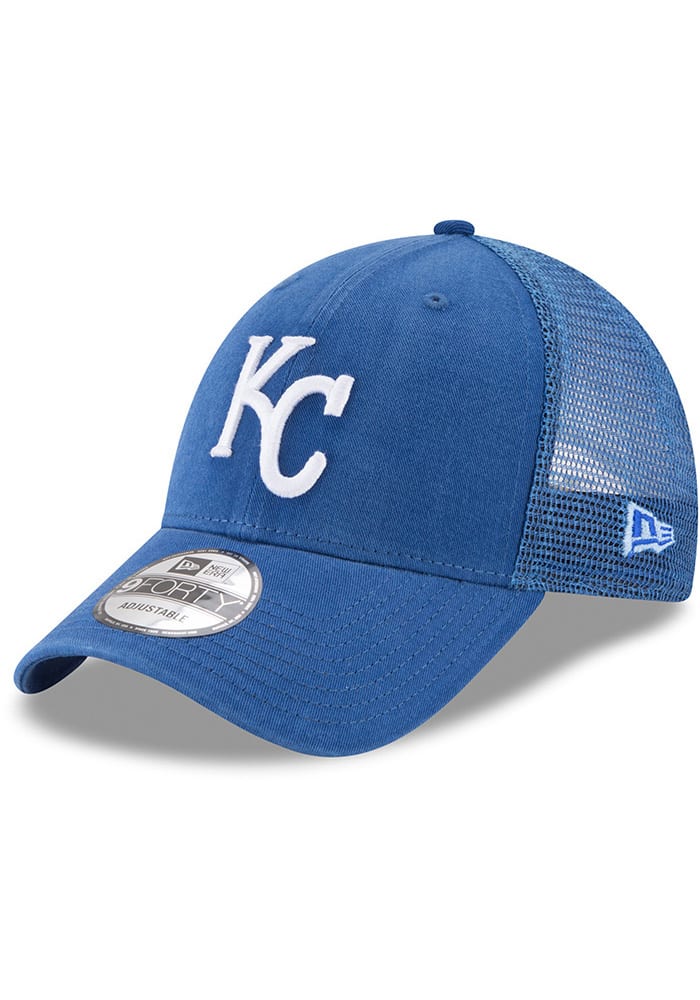 New Era Kansas City Royals Trucker 9FORTY Adjustable Hat - Blue