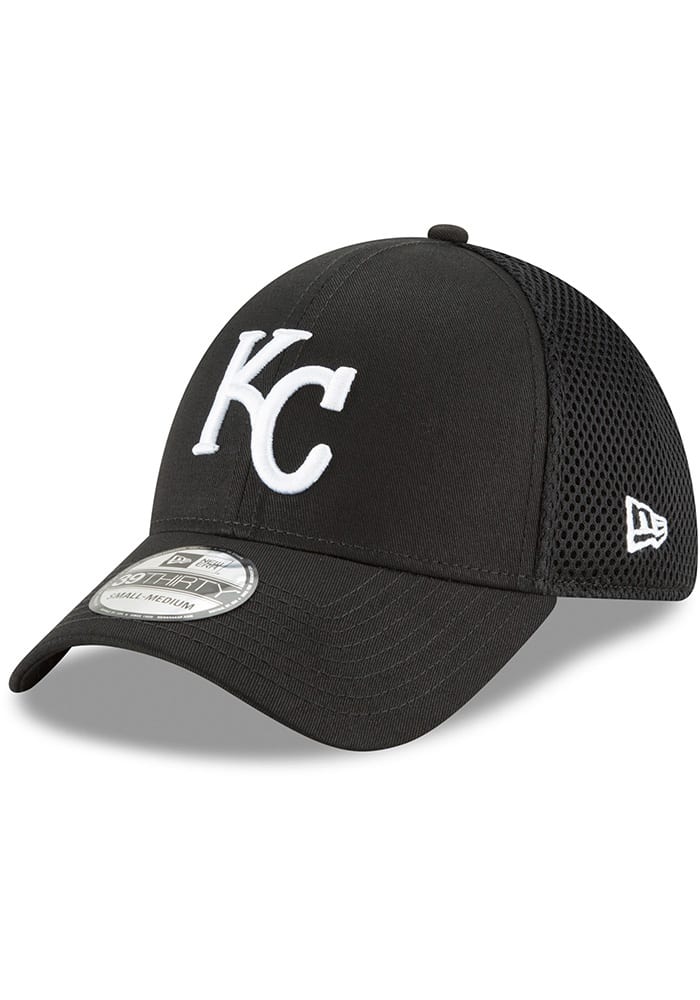 New Era Kansas City Royals Mens Black Neo 39THIRTY Flex Hat