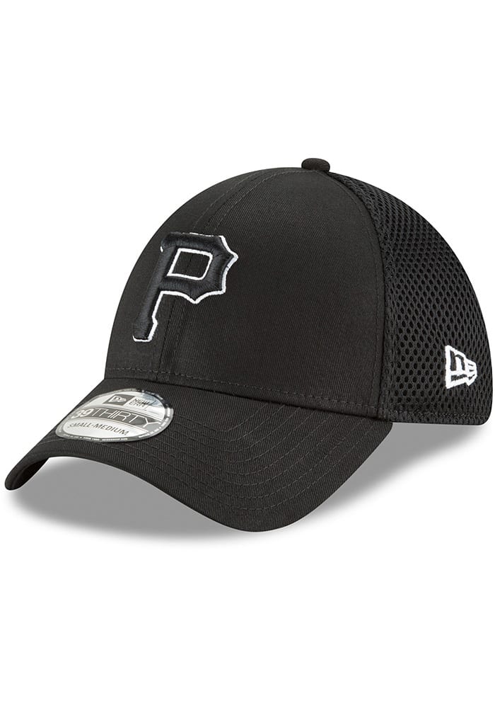 New Era Pittsburgh Pirates Mens Black Neo 39THIRTY Flex Hat
