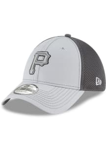 New Era Pittsburgh Pirates Mens Grey Neo 39THIRTY Flex Hat