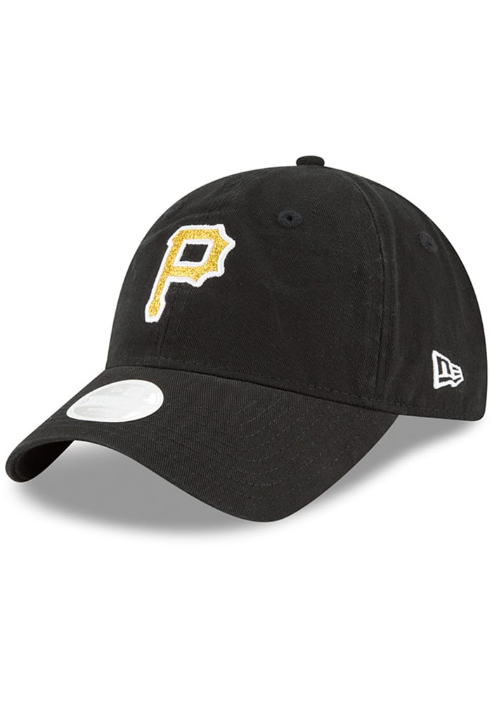 New Era Pittsburgh Pirates Black Team Glisten 9TWENTY Womens Adjustable Hat