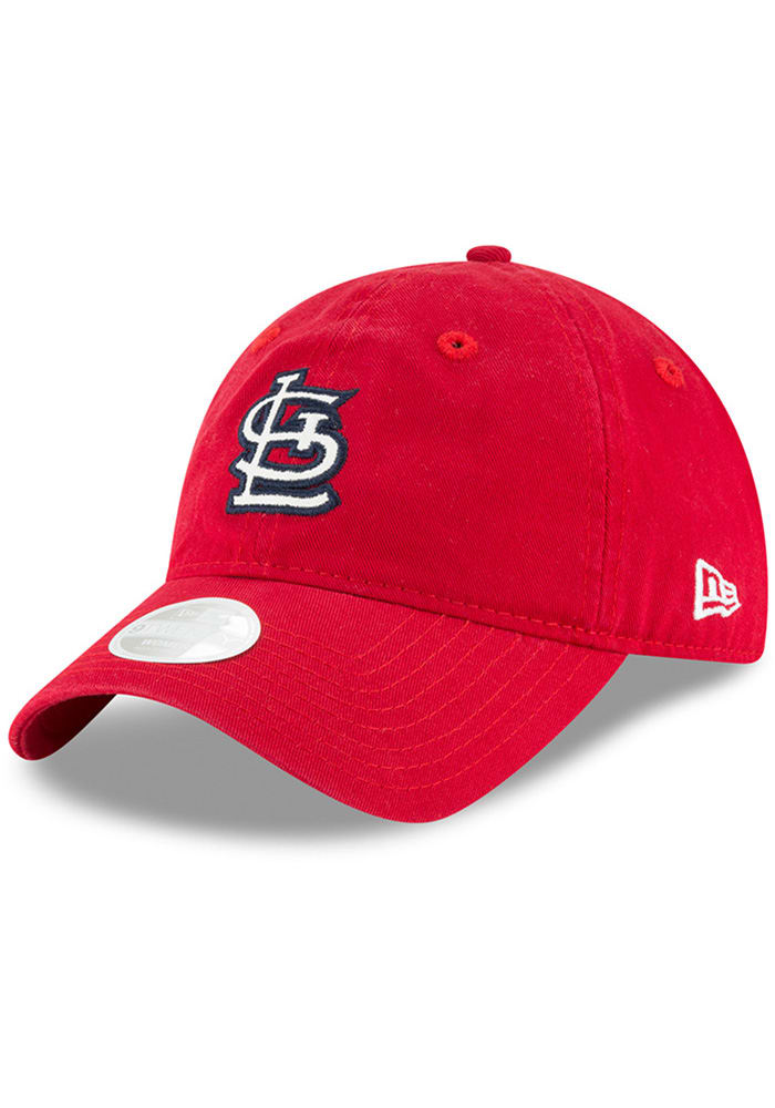 New Era St Louis Cardinals Red Team Glisten 9TWENTY Womens Adjustable Hat