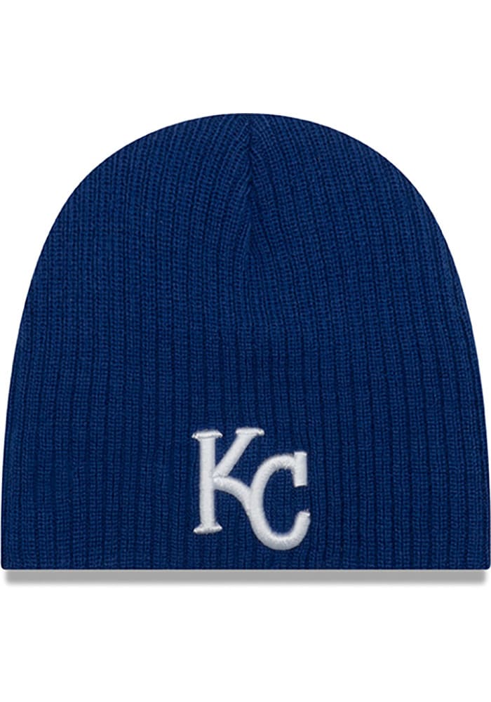 New Era Kansas City Royals Mini Fan Baby Knit Hat - Blue