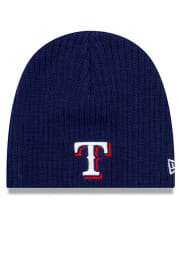 New Era Texas Rangers Mini Fan Baby Knit Hat - Blue