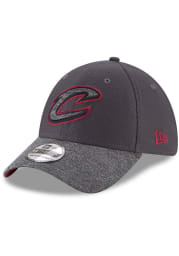 New Era Cleveland Cavaliers Mens Grey Popped Shadow 39THIRTY Flex Hat