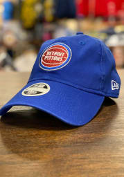 New Era Detroit Pistons Blue Team Glisten 9TWENTY Womens Adjustable Hat