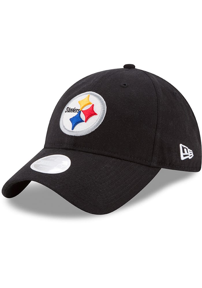 New Era Pittsburgh Steelers Black Team Glisten 9TWENTY Womens Adjustable Hat