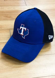 New Era Texas Rangers Mens Navy Blue HD Screen 39THIRTY Flex Hat