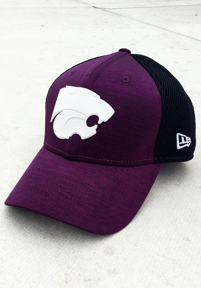 New Era K-State Wildcats Mens Purple HD Screen 39THIRTY Flex Hat