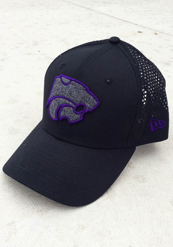 New Era K-State Wildcats Shadow Perf 9FORTY Adjustable Hat - Black
