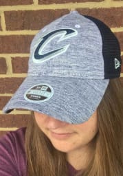 New Era Cleveland Cavaliers Navy Blue Spaced Dye Mesh LS 9TWENTY Womens Adjustable Hat