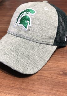 New Era Michigan State Spartans Green Spaced Dye Mesh LS 9TWENTY Womens Adjustable Hat
