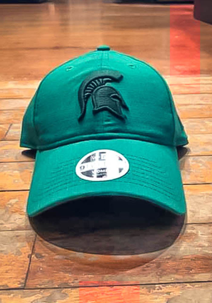 New Era Michigan State Spartans Green Tonal Linen LS 9TWENTY Womens Adjustable Hat