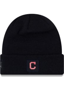 New Era Cleveland Indians Navy Blue 2018 Junior Sport Youth Knit Hat
