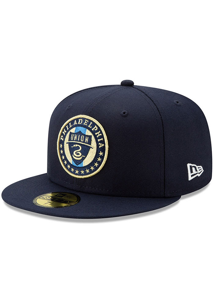 New Era Philadelphia Union Mens Navy Blue Basic 59FIFTY Fitted Hat