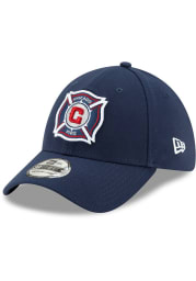 New Era Chicago Fire Mens Navy Blue Basic 39THIRTY Flex Hat