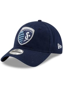 New Era Sporting Kansas City Basic 9TWENTY Adjustable Hat - Navy Blue
