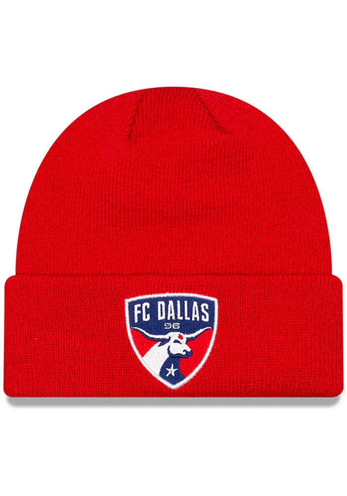 New Era FC Dallas Red Basic Cuff Mens Knit Hat