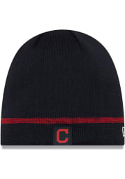 New Era Cleveland Indians Navy Blue 2019 Clubhouse Jr Youth Knit Hat