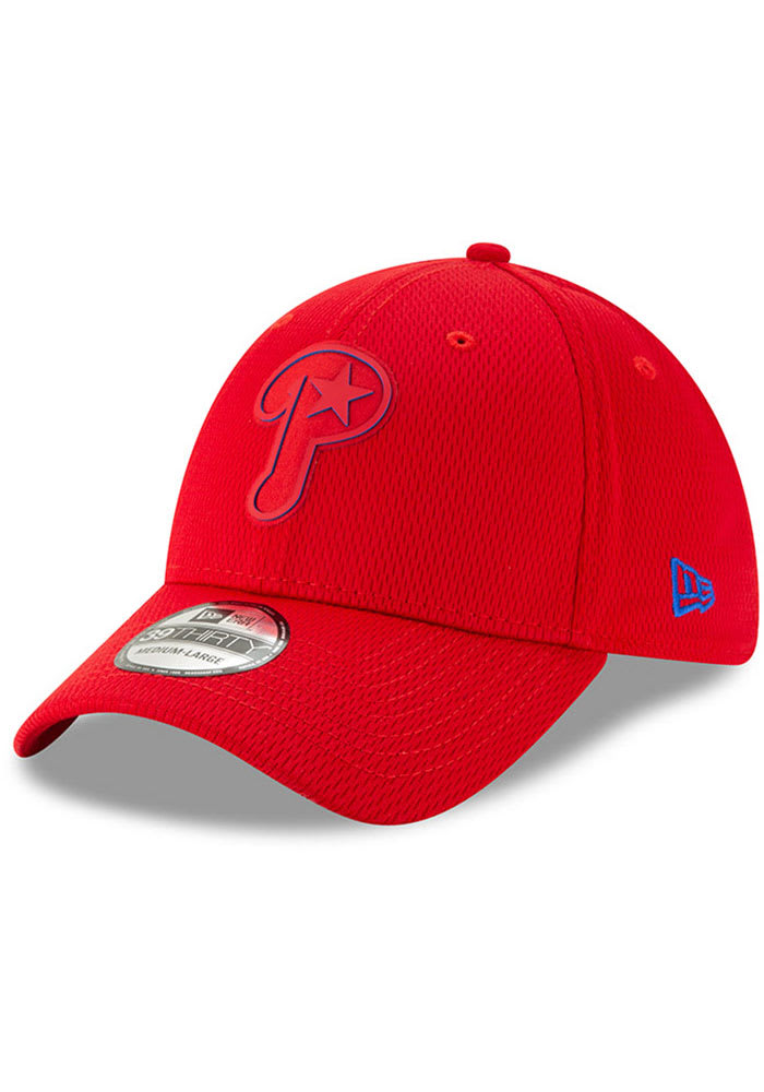 New Era Philadelphia Phillies Red 2019 Clubhouse JR 39THIRTY Youth Flex Hat