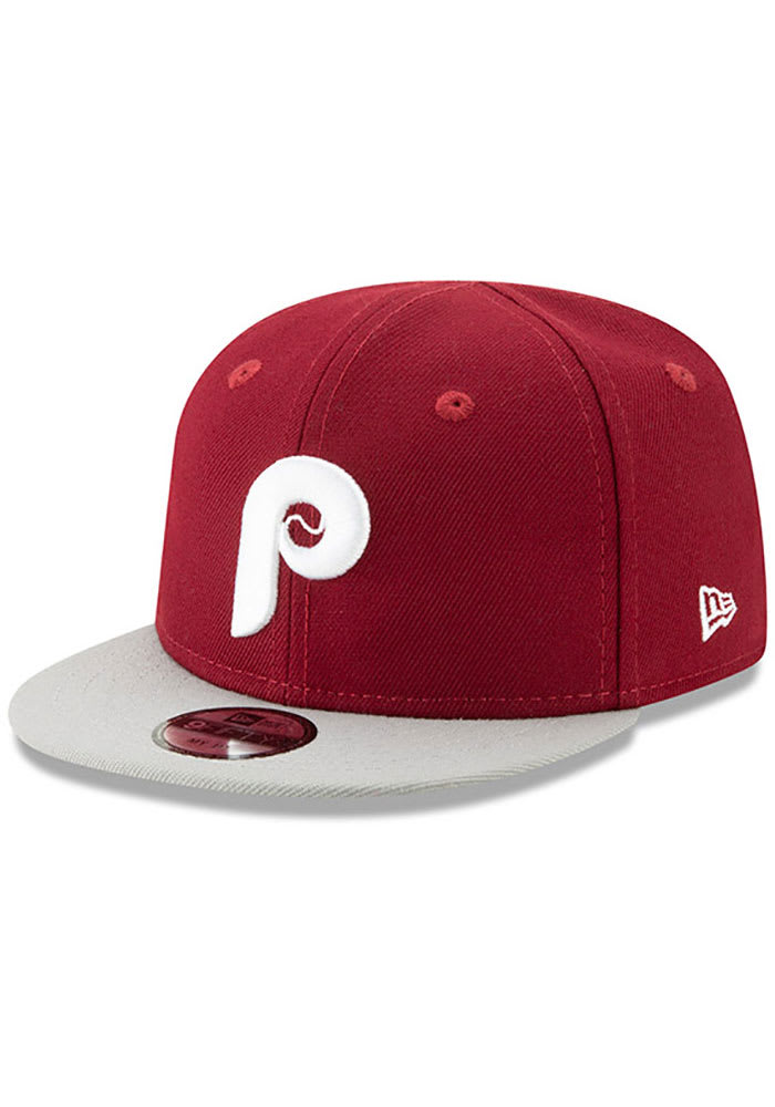 New Era Philadelphia Phillies Baby Cooperstown My 1st 9TWENTY Adjustable Hat  - Maroon