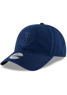 New Era Sporting Kansas City Mens Navy Blue NE Core Fit Tonal 49FORTY Fitted Hat