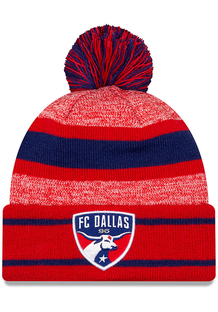 New Era FC Dallas Red Basic Marl Mens Knit Hat