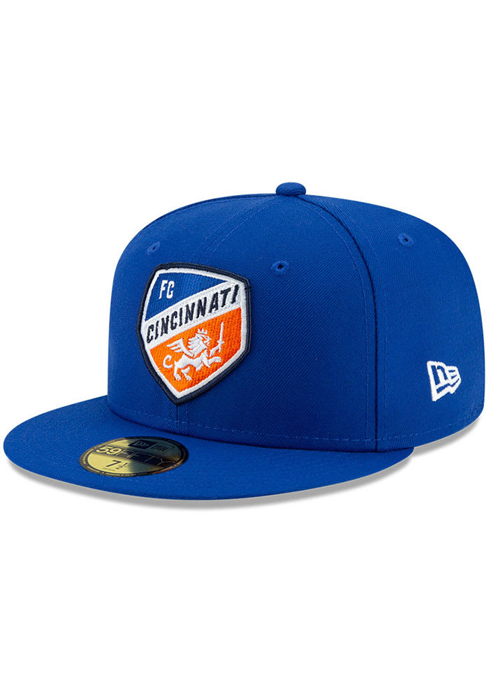 New Era FC Cincinnati Mens Blue Basic 59FIFTY Fitted Hat