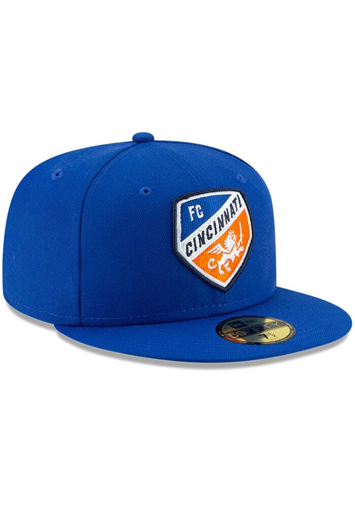 New Era FC Cincinnati Mens Blue Basic 59FIFTY Fitted Hat