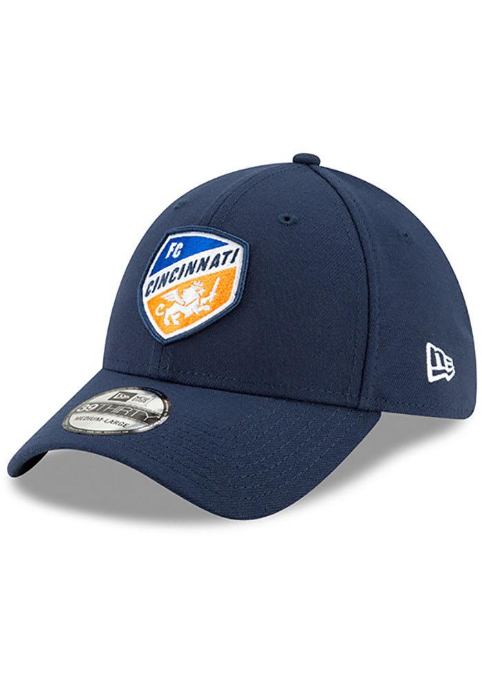 New Era FC Cincinnati Mens Navy Blue Basic 39THIRTY Flex Hat