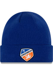 New Era FC Cincinnati Blue Basic Cuff Mens Knit Hat