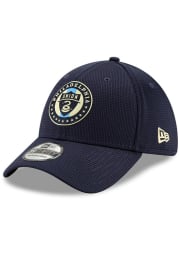 New Era Philadelphia Union Mens Navy Blue 2019 Official 39THIRTY Flex Hat