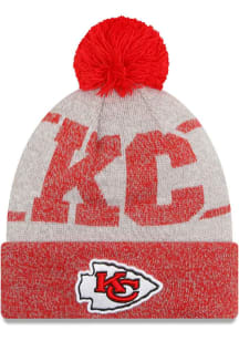 New Era Kansas City Chiefs Grey City Fade Cuff Knit Mens Knit Hat