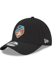 New Era FC Cincinnati Mens Black 39THIRTY Flex Hat