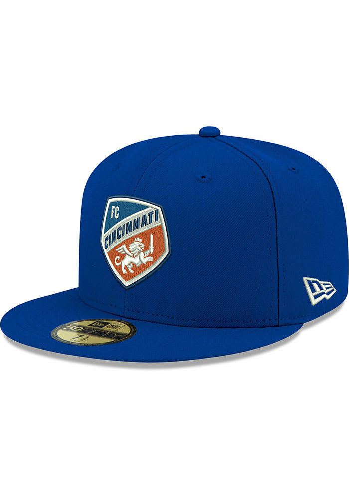 New Era FC Cincinnati Mens Blue 59FIFTY Fitted Hat