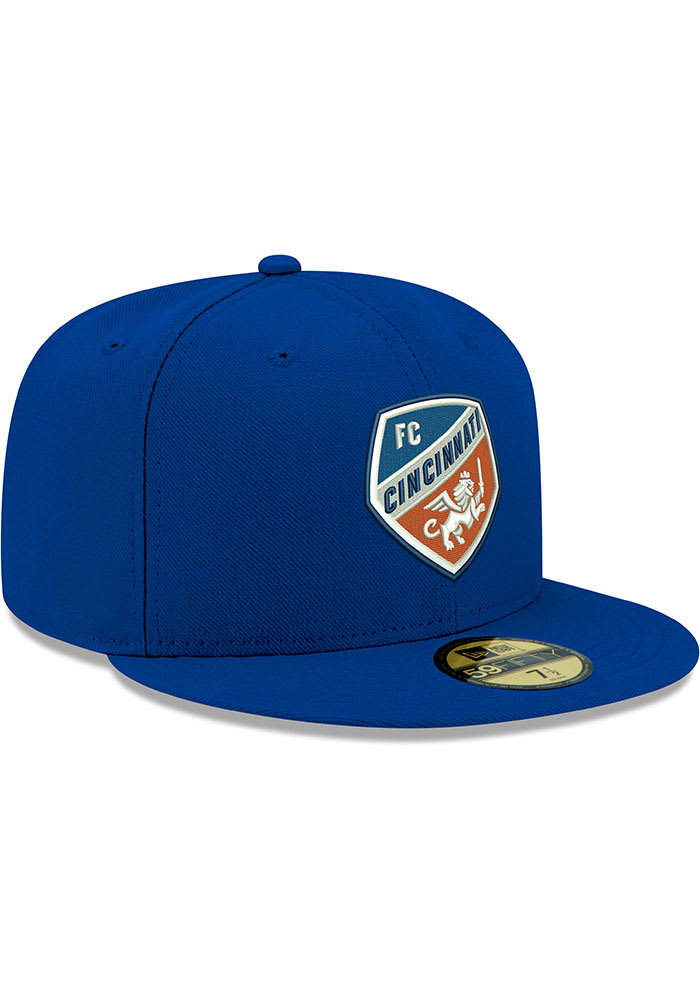 New Era FC Cincinnati Mens Blue 59FIFTY Fitted Hat