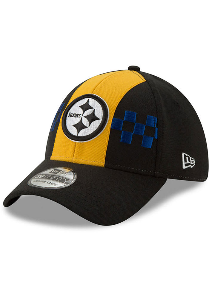 Men's Pittsburgh Steelers New Era Black 2022 Sideline Coaches 39THIRTY Flex Hat M/L