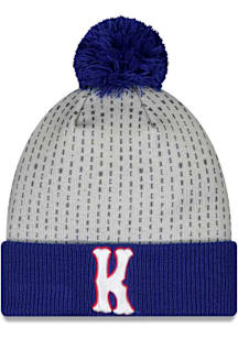 New Era Kansas Jayhawks Grey Phog Cuff Mens Knit Hat