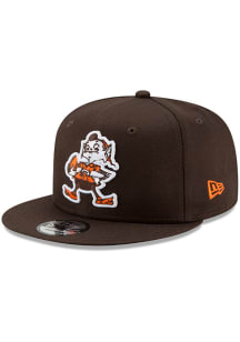 Brownie  New Era Cleveland Browns Brown Brownie Basic 9FIFTY Mens Snapback
